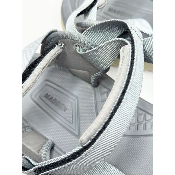 Steve Madden Sandals Men’s Size 12 Crazee Open Toe Gray Sport Shoes - Picture 9 of 10
